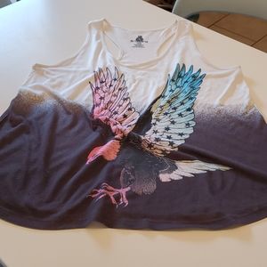 Juniors eagle tank top